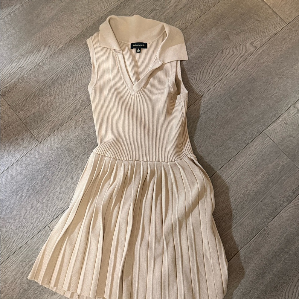 36point5 Cream Collared Mini Dress